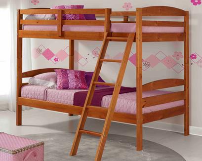 Budget priced bunk bed in pecan finish | Finders Keepers, Southington, CT