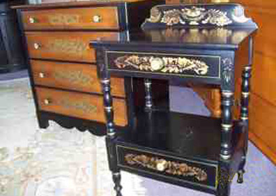 A Hitchcock accent table was found at Finders Keepers in CT